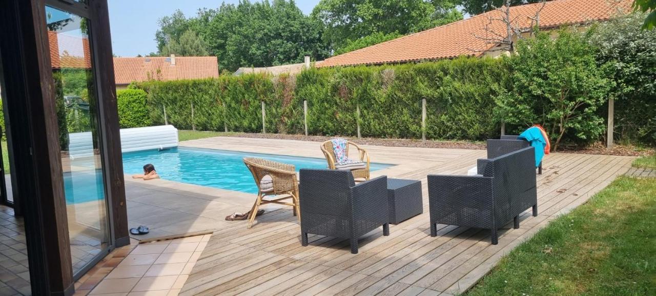 Maison Landaise Moderne Piscine Chauffee Spa Ли-э-Микс Экстерьер фото
