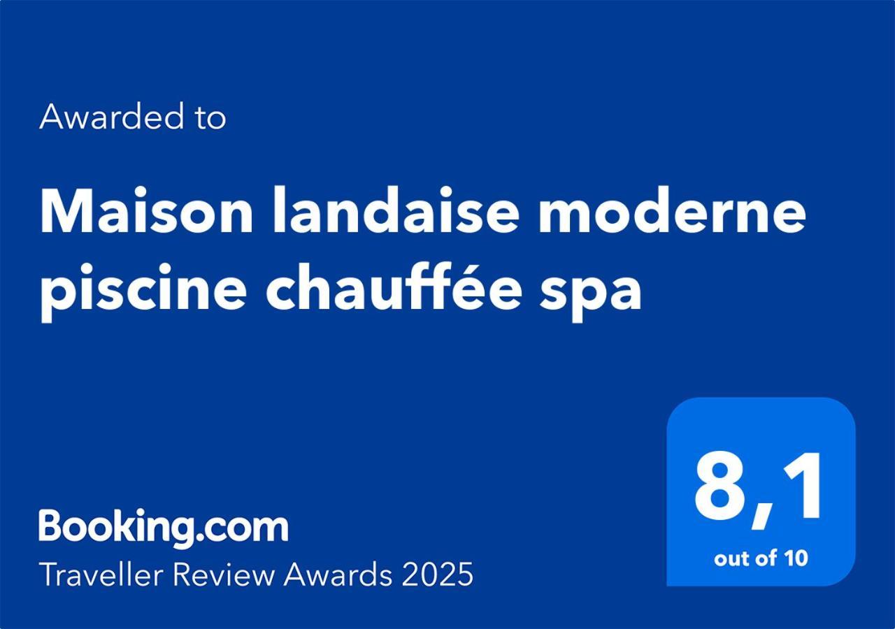 Maison Landaise Moderne Piscine Chauffee Spa Ли-э-Микс Экстерьер фото